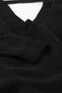 Sexy V Neck Surplice Hollow-Out Sweater With Lace Sleeves